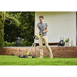 Plæneklippere ^ Ryobi PLÆNEKLIPPER/ - TRIMMER AKKU 18V UDEN BATTERI OG LADER