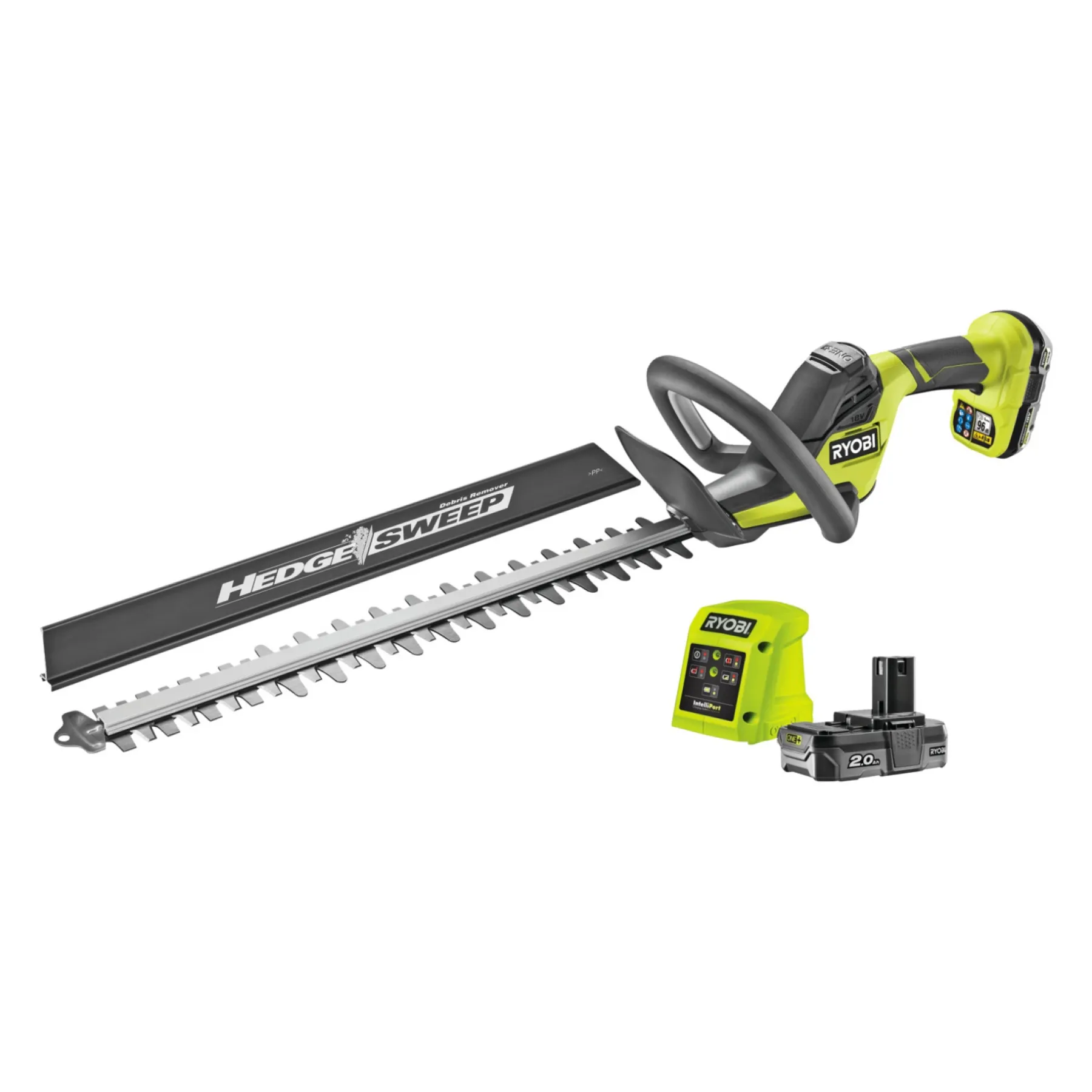 HÆKKEKLIPPER 50 CM MED BATTERI OG LADER>Ryobi Clearance