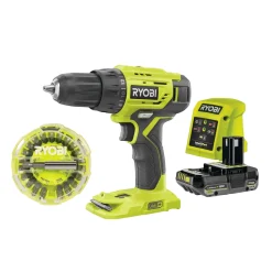 ONE+ R18DD4-1C20CO BOREMASKINE AKKU MED BATTERI OG LADER>Ryobi Sale