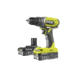 ONE+ R18DD2-220S BORE-/SKRUEMASKINE AKKU MED BATTERI OG LADER>Ryobi Outlet