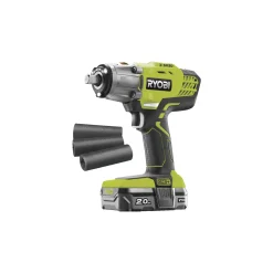 Bore- & Skruemaskiner ^ Ryobi ONE+ R18IW3-120S SLAGSKRUENØGLE AKKU MED BATTERI OG LADER