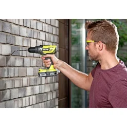 Bore- & Skruemaskiner ^ Ryobi ONE+ R18PD3-0 BORE-/SKRUEMASKINE AKKU UDEN BATTERI OG LADER