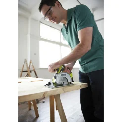 Rundsave ^ Ryobi ONE+ RWSL1801M RUNDSAV AKKU 18V UDEN BATTERI OG LADER
