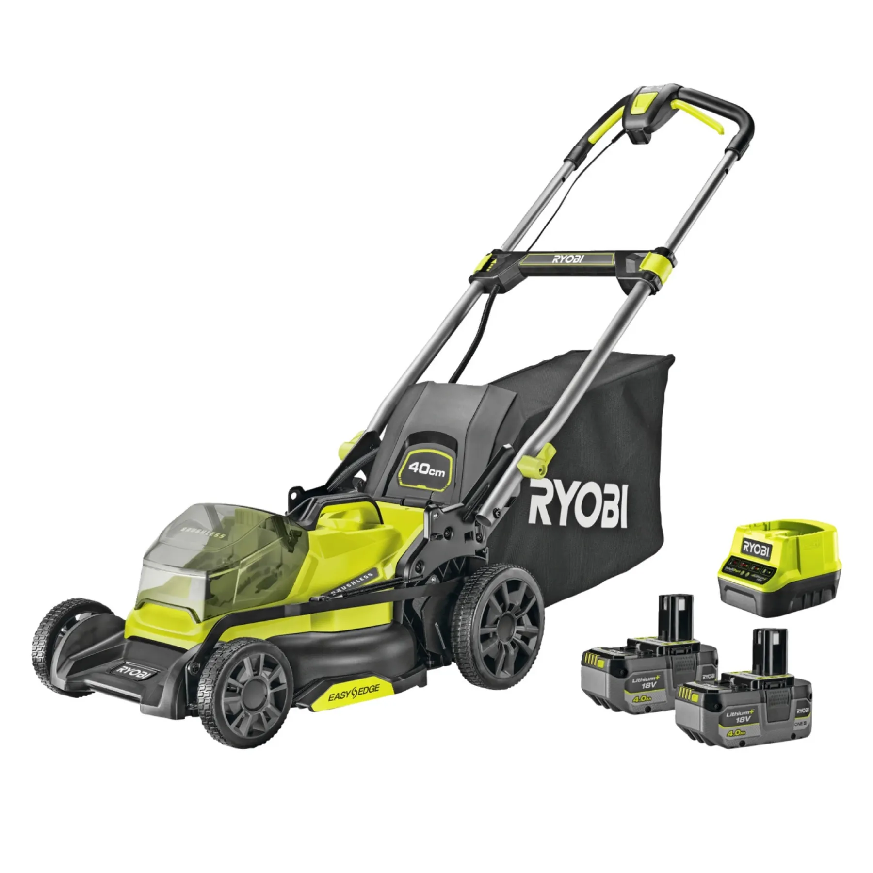 PLÆNEKLIPPER AKKU 18V MED BATTERI OG LADER>Ryobi New