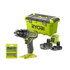 Bore- & Skruemaskiner ^ Ryobi SLAGBOREMASKINE AKKU MED BATTERI OG LADER
