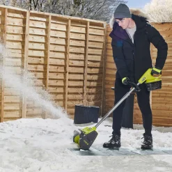 SNESLYNGE AKKU 25 CM MED BATTERI OG LADER>Ryobi Discount