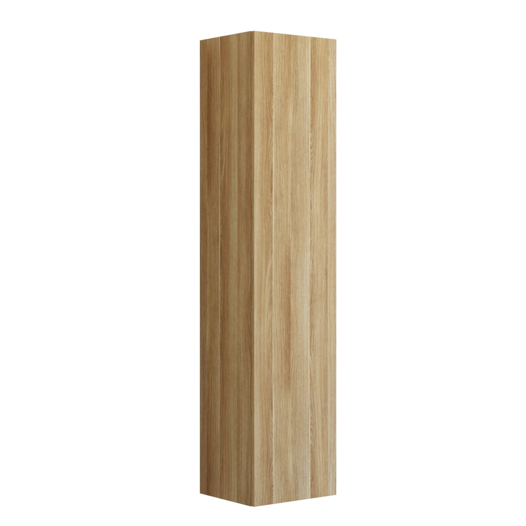 Badeværelsesmøbler ^ Scanbad DELTA HØJSKAB HØJREHÆNGSLET VARM EG 40 X 176 CM