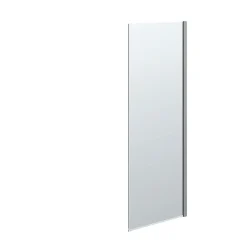 Brusevægge ^ Scanbad FLEXI MAT ALU PROFIL, 1 STK. FAST BRUSEVÆG KLAR GLAS 69 CM