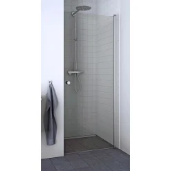 Brusevægge ^ Scanbad FLEXI MAT ALU PROFIL, 1 STK. BRUSEDØR KLAR GLAS 79 CM