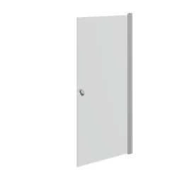 Brusevægge ^ Scanbad FLEXI MAT ALU PROFIL, 1 STK. BRUSEDØR 89 CM FROSTET GLAS