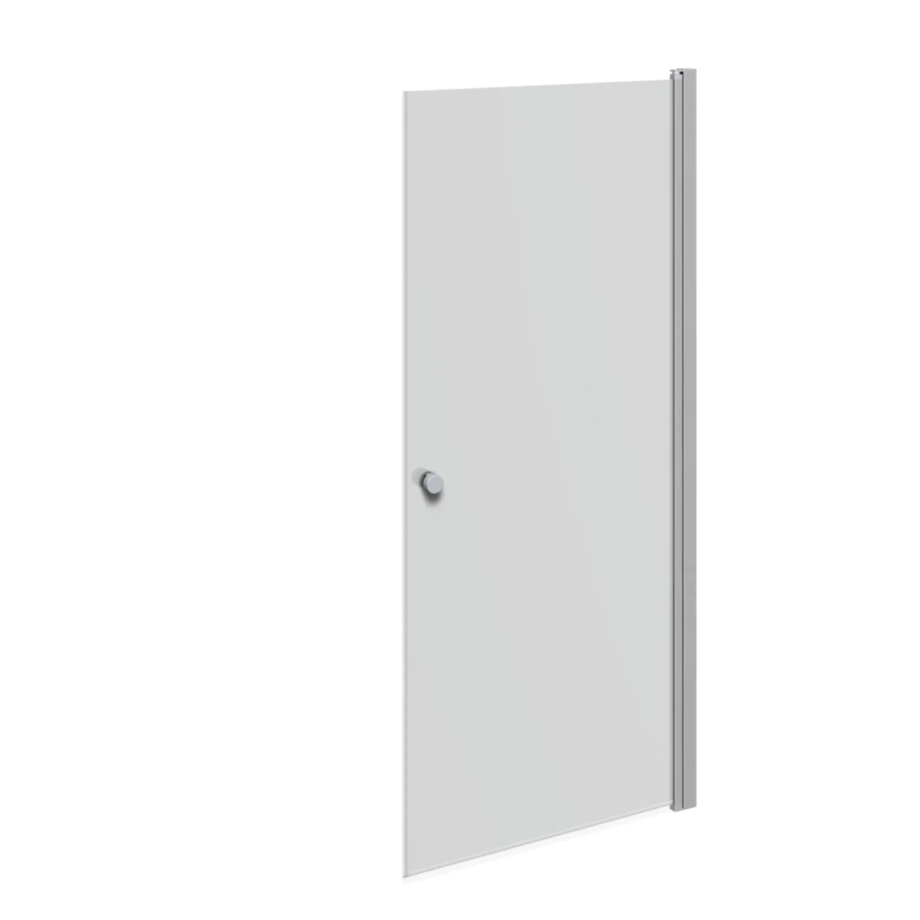 Brusevægge ^ Scanbad FLEXI MAT ALU PROFIL, 1 STK. BRUSEDØR 89 CM FROSTET GLAS