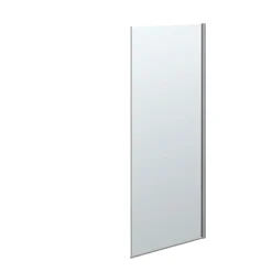Brusevægge ^ Scanbad FLEXI MAT ALU PROFIL, 1 STK. FAST BRUSEVÆG KLAR GLAS 79 CM