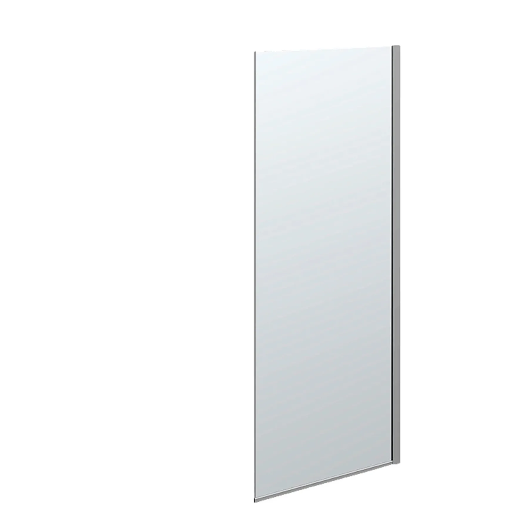 Brusevægge ^ Scanbad FLEXI MAT ALU PROFIL, 1 STK. FAST BRUSEVÆG KLAR GLAS 79 CM