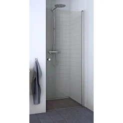 Brusevægge ^ Scanbad FLEXI MAT ALU PROFIL, 1 STK. BRUSEDØR KLAR GLAS 69 CM