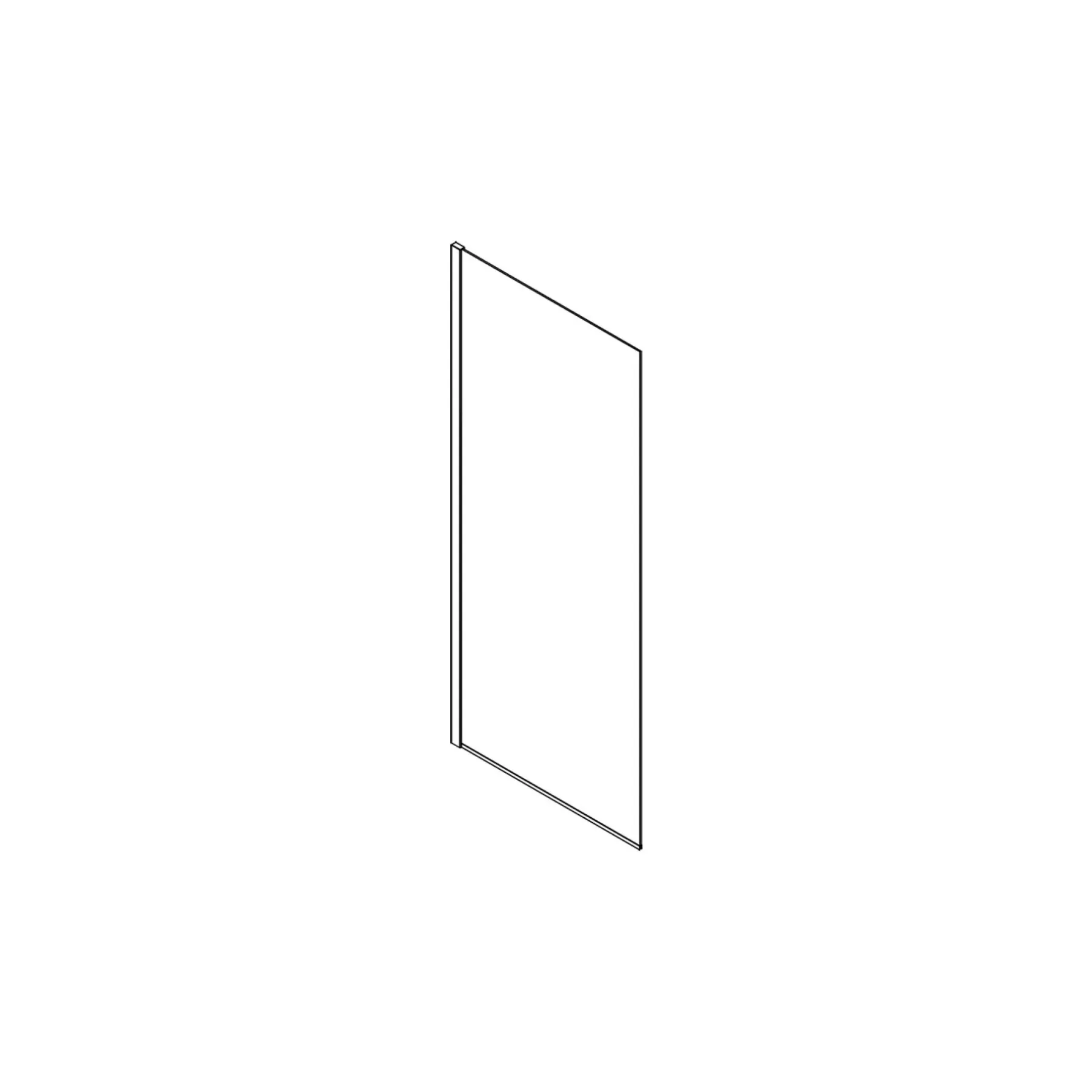 Brusevægge ^ Scanbad MATCH BRUSEVÆG KLAR GLAS 138 CM