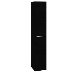 Badeværelsesmøbler ^ Scanbad MULTO HØJSKAB VENDBAR LÅGE SORT 30 X 175 CM