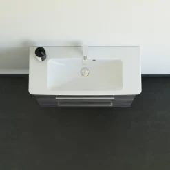 Badeværelsesmøbler ^ Scanbad MULTO LOTTO BADMØBEL PINE GREY MED METALSKUFFER 85 CM