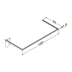 DELTA L100 CM D44 CM LYSRAMME>Scanbad Outlet