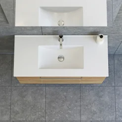 DINA INKL. SELECT SPEJL BADMØBEL VARM EG 2 SKUFFER 101 CM>Scanbad