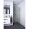 FLEXI MAT ALU PROFIL, 1 STK. FOLDEDØR KLAR GLAS 89 CM>Scanbad Discount