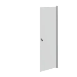 FLEXI MAT ALU PROFIL, 1 STK. BRUSEDØR 69 CM FROSTET GLAS>Scanbad Best