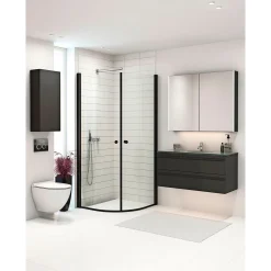 FLEXI SORT PROFIL, 1 STK. BRUSEDØR 74 CM KLART GLAS>Scanbad New