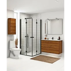 FLEXI SORT PROFIL, 1 STK. FOLDEDØR KLAR GLAS 69 CM>Scanbad Online