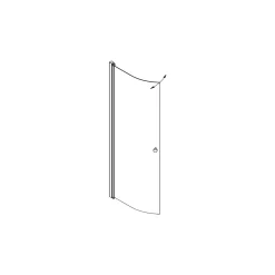 MATCH BRUSEDØR KLAR GLAS 90 CM>Scanbad Sale