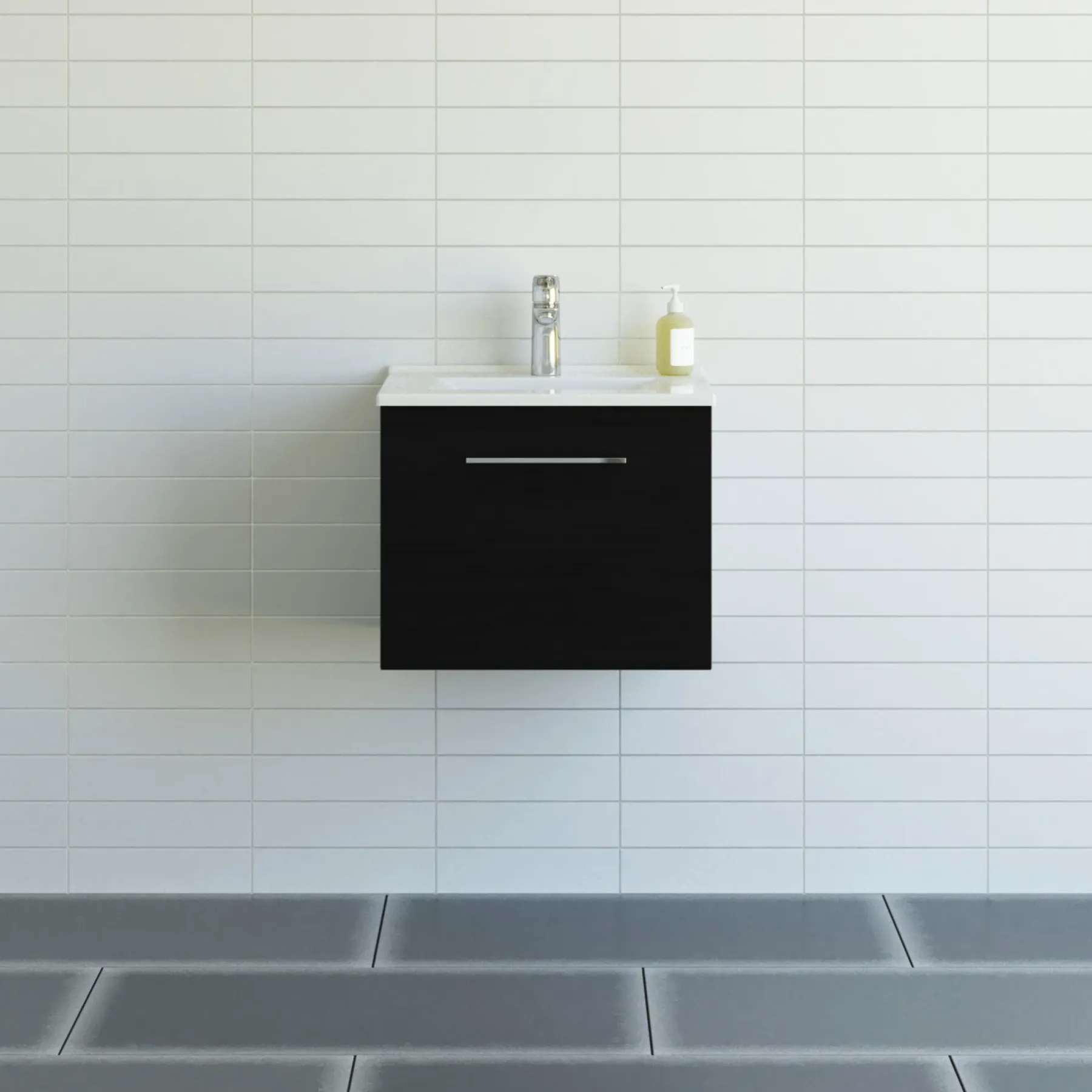 MULTO AMBER BADMØBEL SORT 1 LÅGE 51 CM>Scanbad Discount
