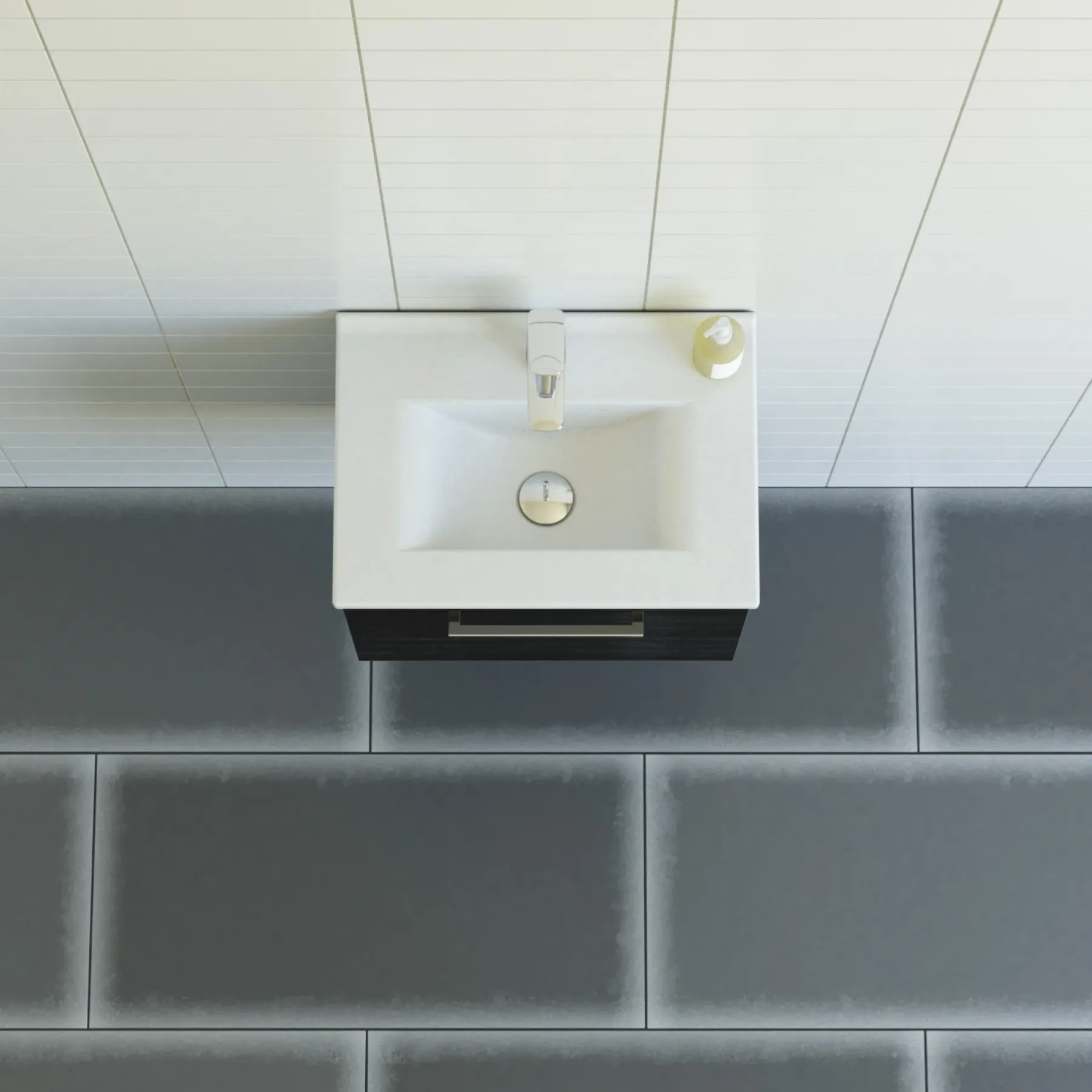 MULTO AMBER BADMØBEL SORT 1 LÅGE 51 CM>Scanbad Discount