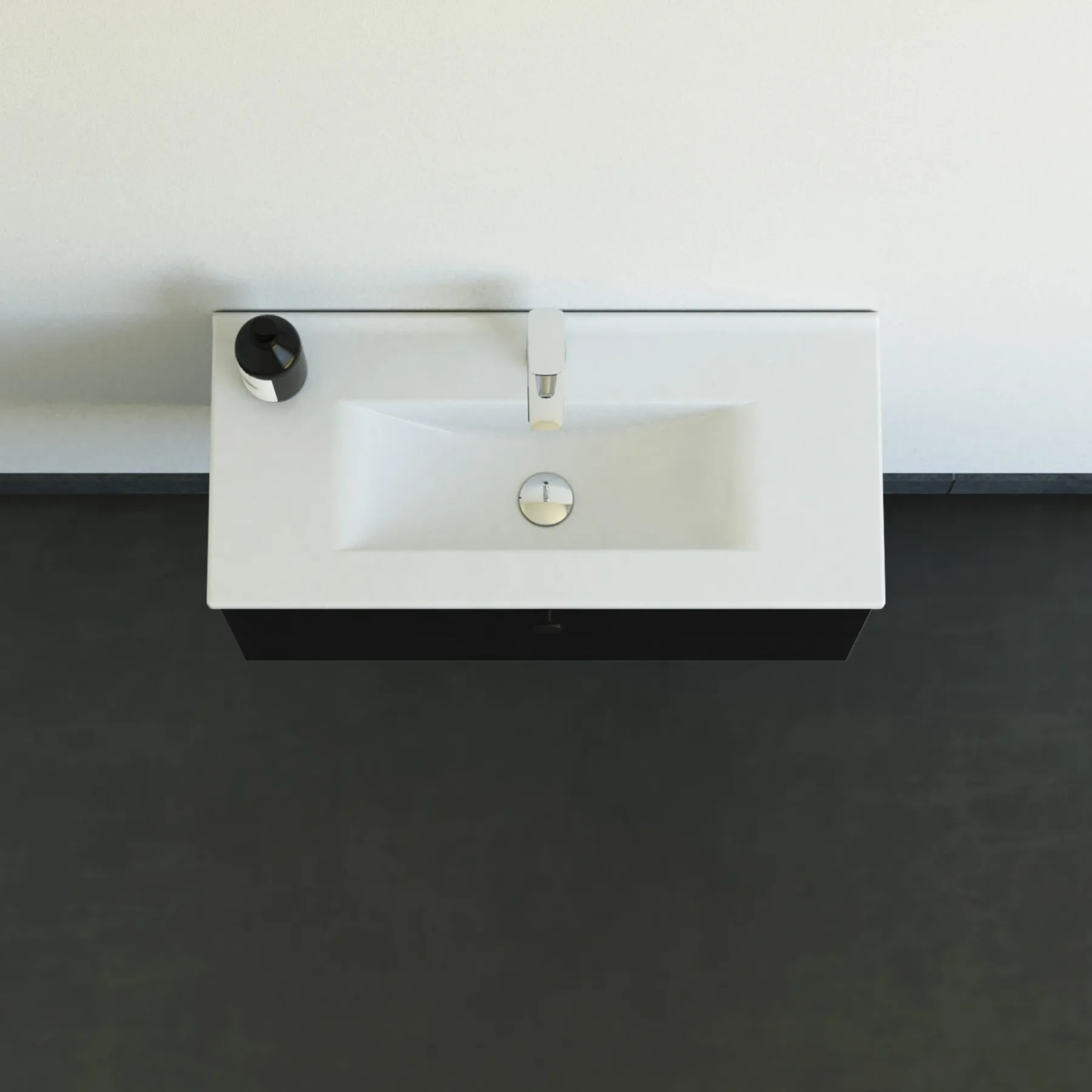 MULTO AMBER BADMØBEL SORT 1 LÅGE 81 CM>Scanbad Discount