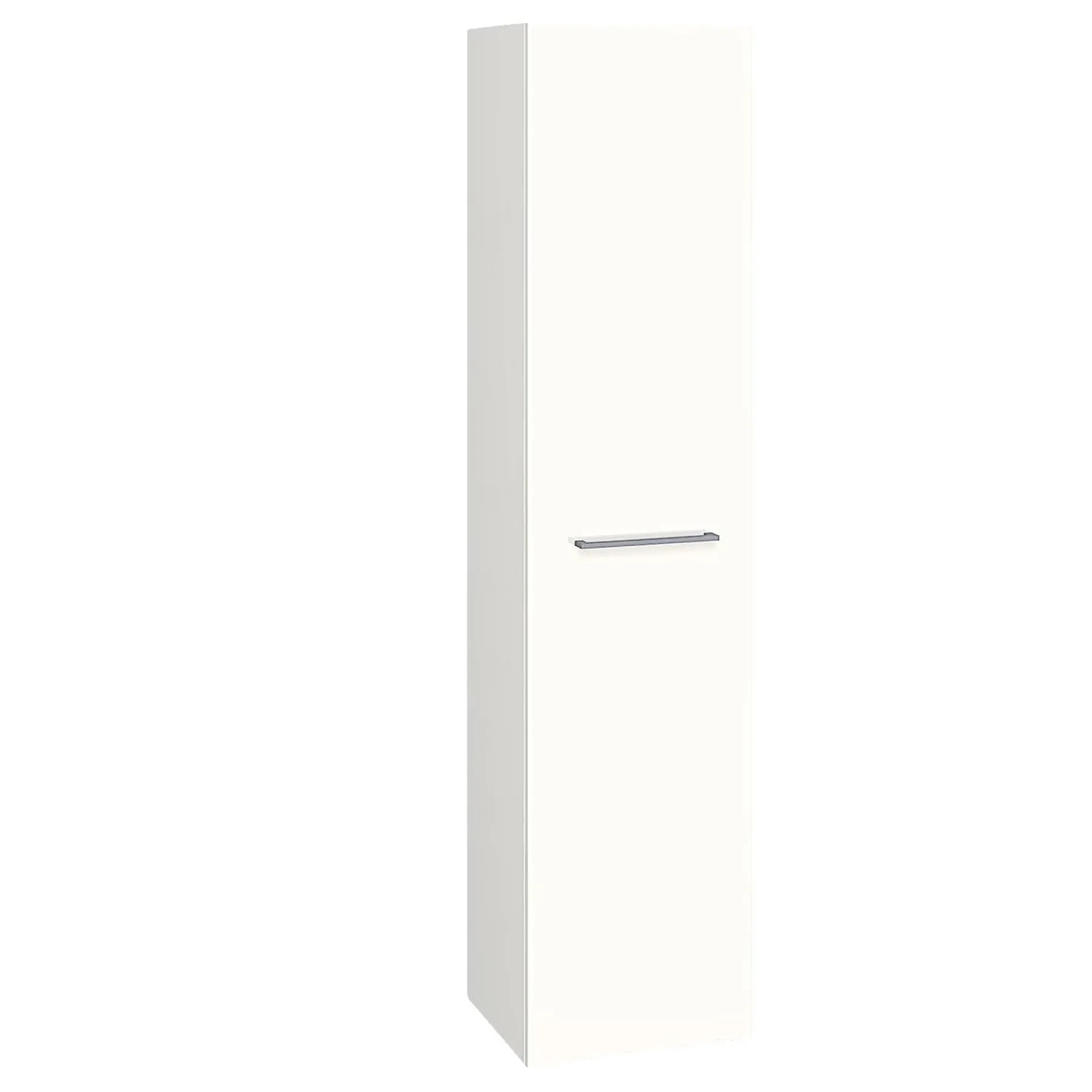 MULTO HØJSKAB HØJREHÆNGSLET HVID HØJGLANS 40 X 175 CM>Scanbad Discount