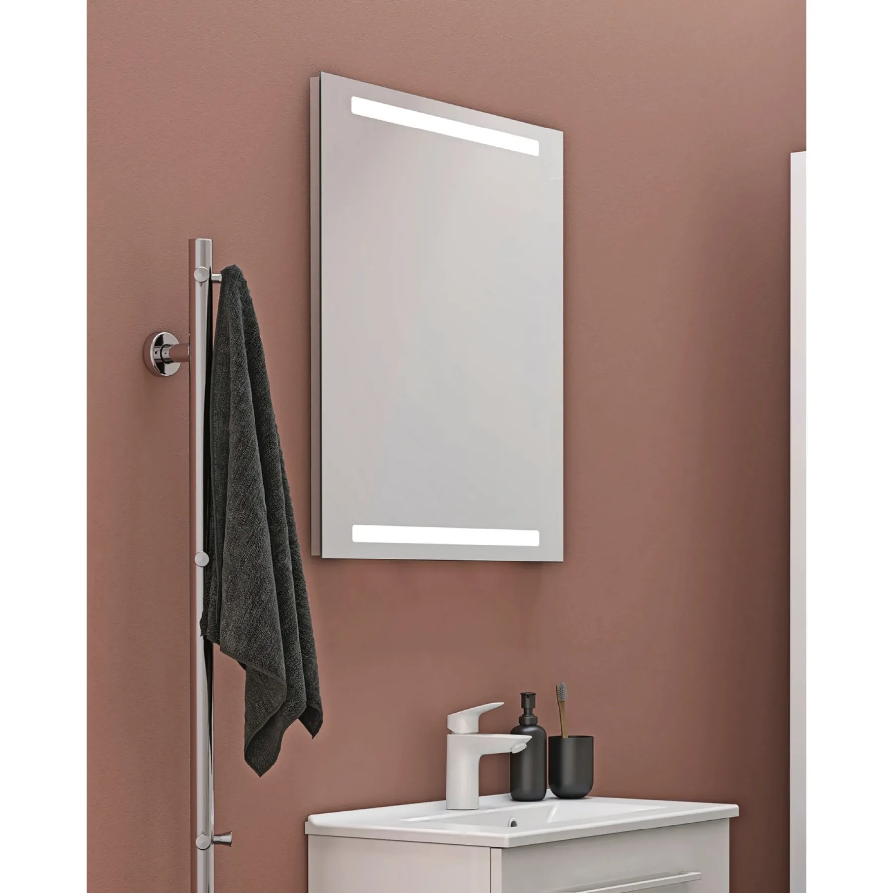 MULTO+ SPEJL UDEN LYSSTYRING 70 X 50 CM SPEJLGLAS>Scanbad Hot