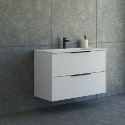 NOW GLAT BADMØBEL MAT SAND 2 SKUFFER 100,2 CM>Scanbad Sale