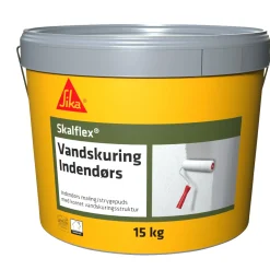 Maling Udendørs ^ Sika SKALFLEX VANDSKURING INDENDØRS VANDSKURINGSMØRTEL 15 KG HVID