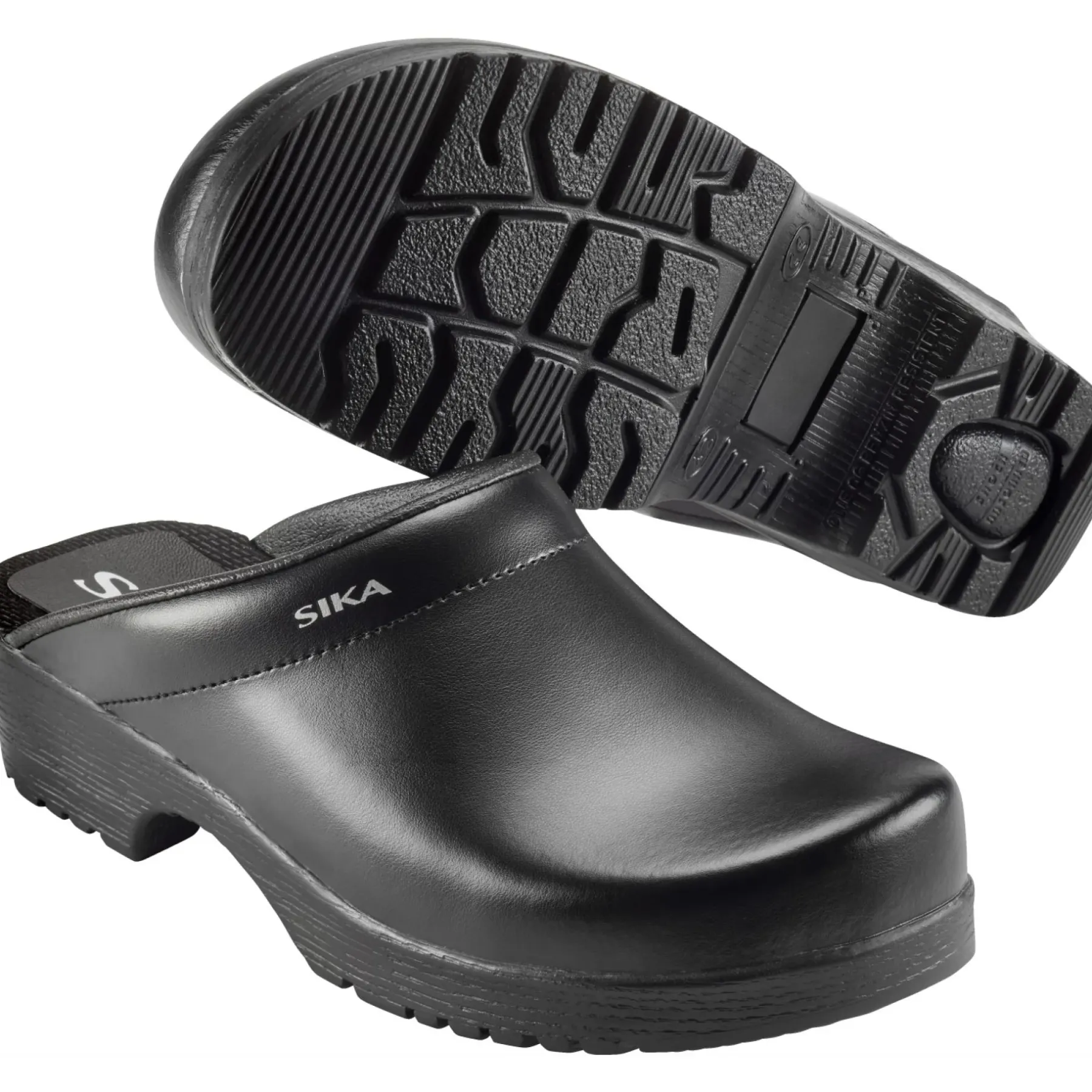 FLEXIKA 1186 TRÆSKO SORT 42>Sika Footwear Online