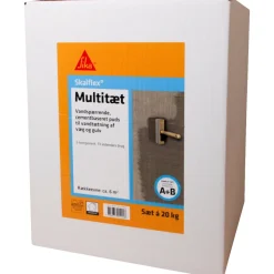 Cement & Mørtel ^ Sika SKALFLEX MULTITÆT 2-KOMPONENT PUDSEMØRTEL GRÅ 20 KG
