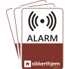 Alarm & Overvågning ^ SikkertHjem 3-PAK ALARMMÆRKATER