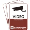 Alarm & Overvågning ^ SikkertHjem 3-PAK ALARMMÆRKATER