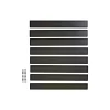 Systemhegn ^ Skagen SYSTEMHEGN PANEL SORT ALUMINIUM 0.60 X 92 X 86 CM