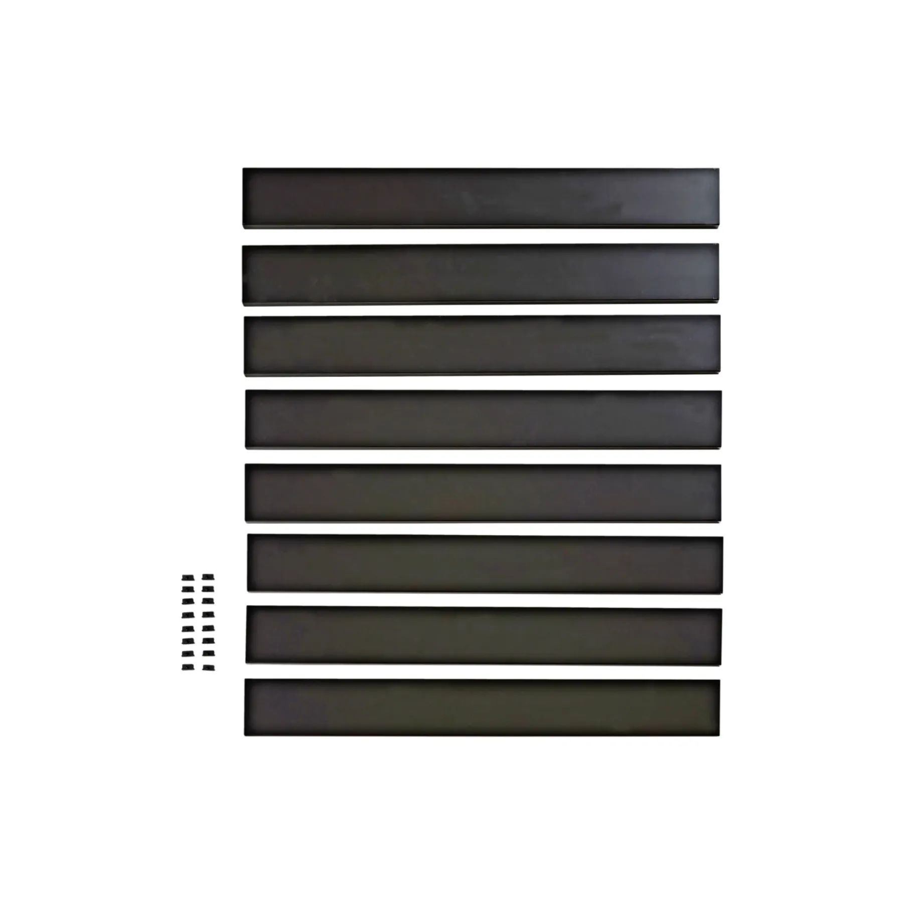 Systemhegn ^ Skagen SYSTEMHEGN PANEL SORT ALUMINIUM 0.60 X 92 X 86 CM