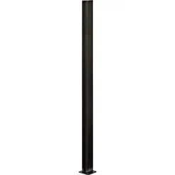Systemhegn ^ Skagen SYSTEMHEGN STOLPE SORT ALUMINIUM 5 X 95 X 5 X 5 CM