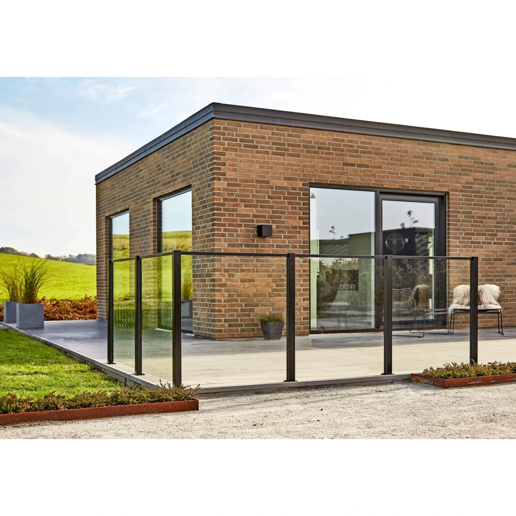 SYSTEMHEGN HEGNSMODUL KLAR GLAS 86.80 X 92 X 0.60 X 0.60 CM>Skagen Hot