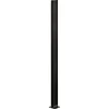 SYSTEMHEGN STOLPE SORT ALUMINIUM 5 X 125 X 5 CM>Skagen Outlet