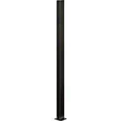 SYSTEMHEGN STOLPE SORT ALUMINIUM 5 X 125 X 5 CM>Skagen Outlet