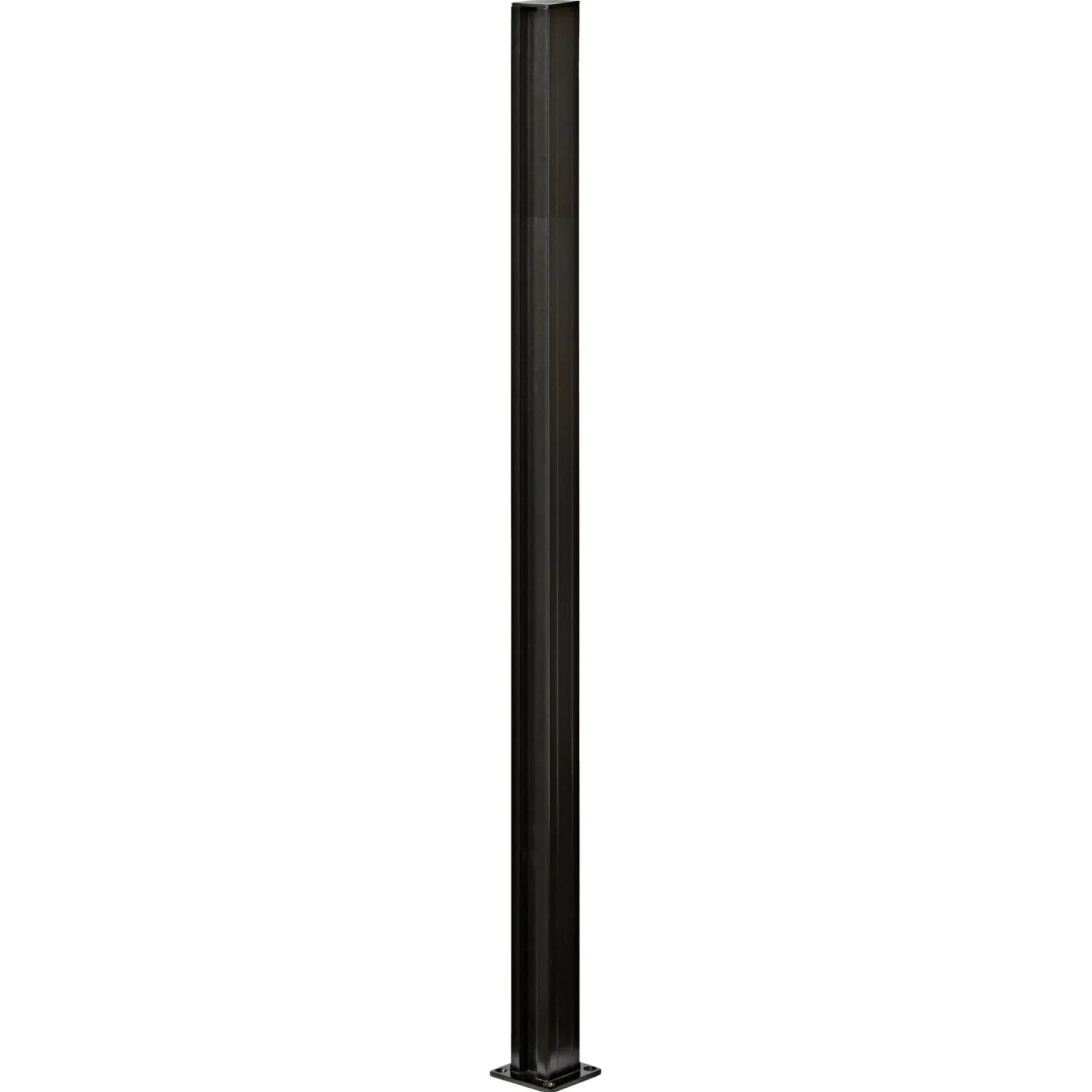 SYSTEMHEGN STOLPE SORT ALUMINIUM 5 X 125 X 5 CM>Skagen Outlet