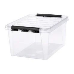 Boligindretning ^ SmartStore CLASSIC 31 OPBEVARINGSKASSE M. LÅG TRANSPARENT 32 L