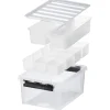 Boligindretning ^ SmartStore CLASSIC OPBEVARINGSKASSE M LÅG + INDSATS TRANSPARENT 14 L
