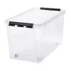 CLASSIC 70 OPBEVARINGSKASSE M LÅG OG HJUL TRANSPARENT 70 L>SmartStore Best