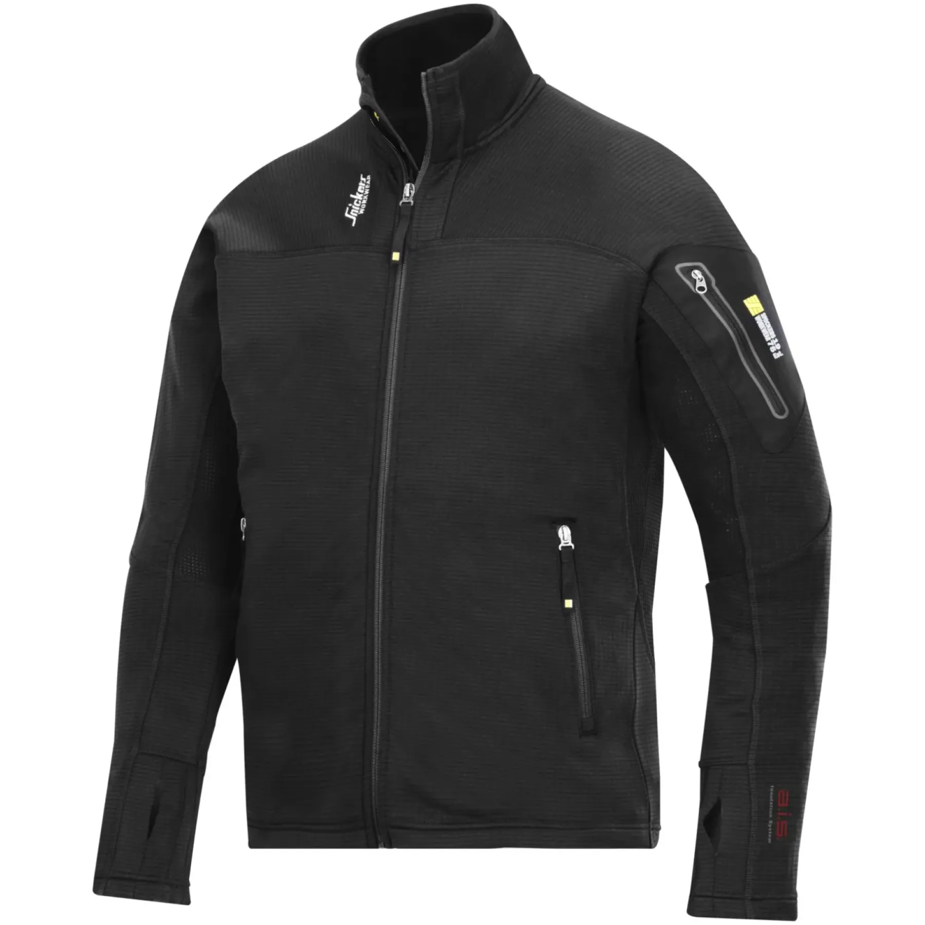 BODY MAPPING 9438 FLEECEJAKKE M SORT>Snickers Workwear Best